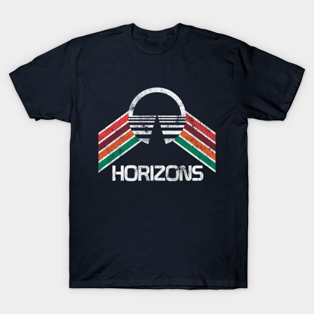 Horizons Pavilion Logo EPCOT Center Vintage Rainbow Design T-Shirt by retrocot